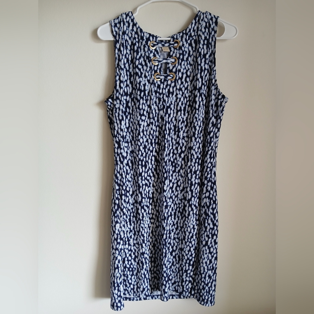 Michael Kors lace up knee-length dress Size Large